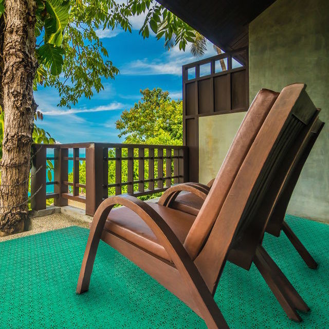 Loseplast outdoor plastic tile floor, with draining function, adds functionality and style to your terrace